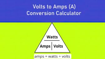 Volts to amps calculator