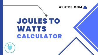 Joules to Watts Calculator