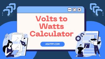 Volts to Watts Calculator