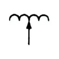 Adjustable inductor symbol