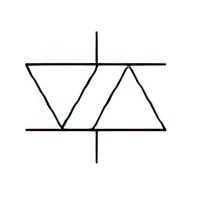 Bidirectional diode symbol