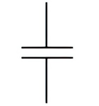 Capacitor, general symbol. Form 1