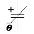 Capacitor, temperature dependent and polarised
