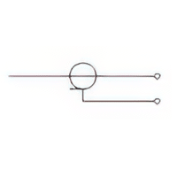 Coaxial pair connected to terminals