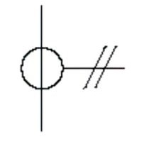 Current transformer, general symbol. Form 1