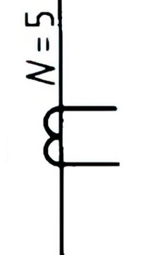 Current transformer where the primary conductor forms five winding the primary. Form 2