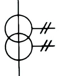 Current transformer with two secondary windings on one core. Form 1