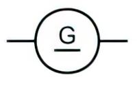 DC generator symbol