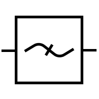 Electronic filter, general symbol