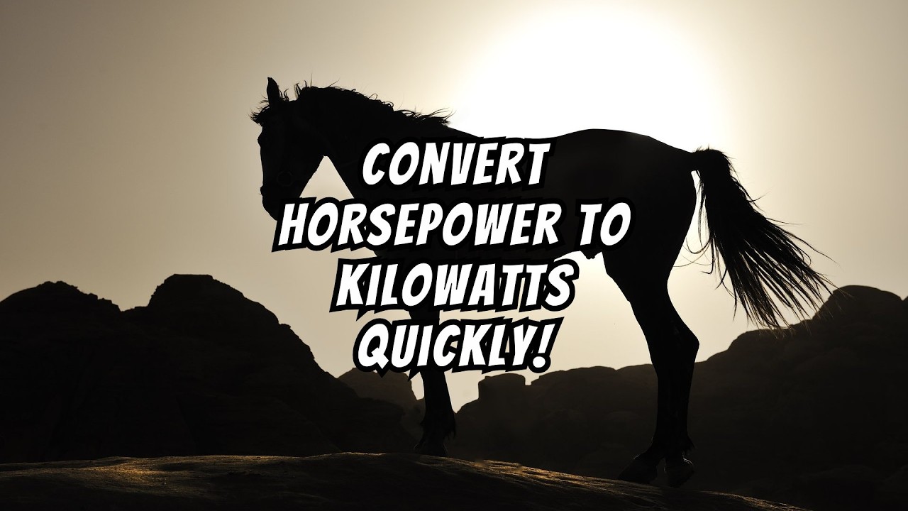 Video Horsepower to Kilowatts Conversion (HP to KW) Simplify Your