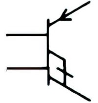 IEC symbol of PNIN transistor with connection to the intrinsic region