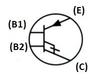 IEEE symbol of PNIN transistor with ohmic connection to the intrinsic region