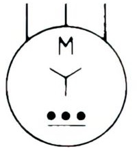 Induction motor, three-phase, star-connected