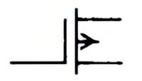 Insulated gate field effect transistor IGFET, depletion type, single gate, P-type
