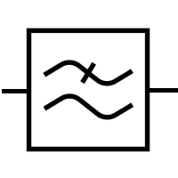 Low-pass filter symbol