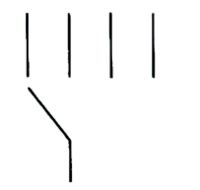 Multi-position switch, maximum four positions