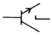 NPN avalanche transistor symbol