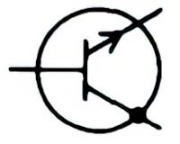 NPN transistor with collector connected to the envelope