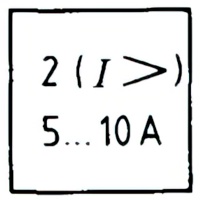 Overcurrent relay symbol