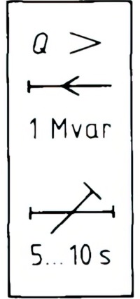 Overpower relay for reactive power