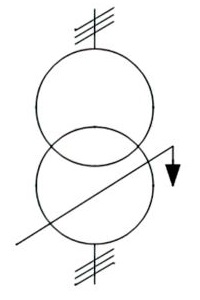 Phase-shifting transformer, three-phase. Form 1