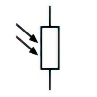 Photo resistor symbol