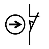 Position switch having a break contact with positive opening operation