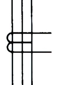Pulse or current transformer with three threaded primary conductors. Form 2