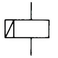 Relay coil of a remanent relay. Form 1.