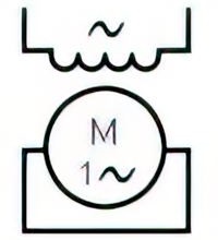 Repulsion motor, single-phase