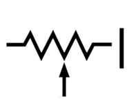 Resistor with adjustable contact and OFF (disconnect) position