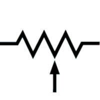 Resistor with adjustable contact