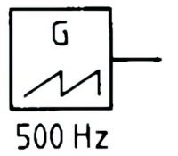 Saw-tooth generator, 500 Hz