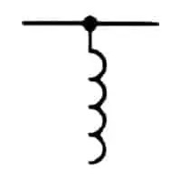 Shunt inductor symbol