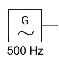 Sine-wave generator, 500 Hz