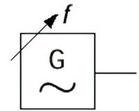 Sine-wave generator with adjustable frequency