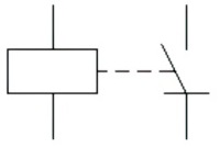Static relay, general symbol