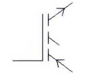 Symbol of insulated-gate bipolar transistor (IGBT) enhancement type, P channel