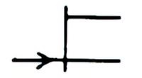 Symbol of junction field effect transistor with N-type channel
