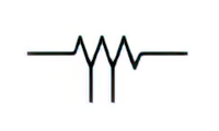 Tapped resistor symbol