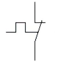 Thermal switch, self-operating, break contact