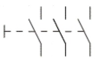 Three pole switch. Form 2
