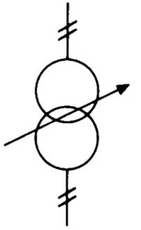 Transformer with variable coupling. Form 1