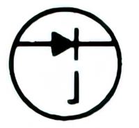 Unidirectional diode IEEE symbol